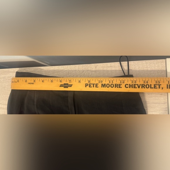 Forte Forte Black Semi-Sheer Palazzo Pants Wide Leg Silk Cotton Luxury US 6 - Picture 9 of 13